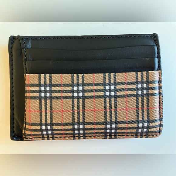 Burberry Money Clip Wallet in Antique Check - Picture 3 of 8